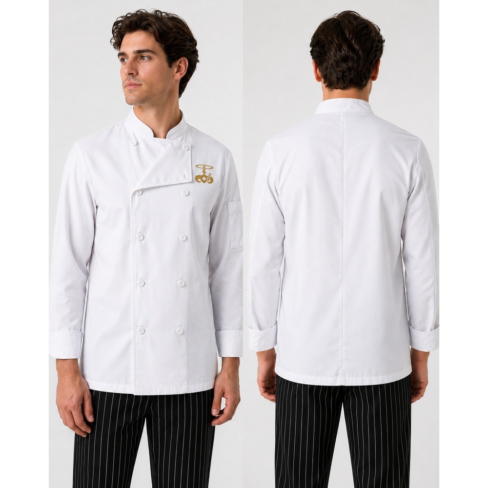 Uncommon Threads White Chef Coats Set of 4 Professional Kitchen Uniform 2XL New